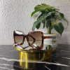 Vintage Oversized Square-Leopard print
